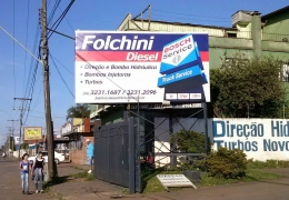 Painel em Lona com Chapas Galvanizadas